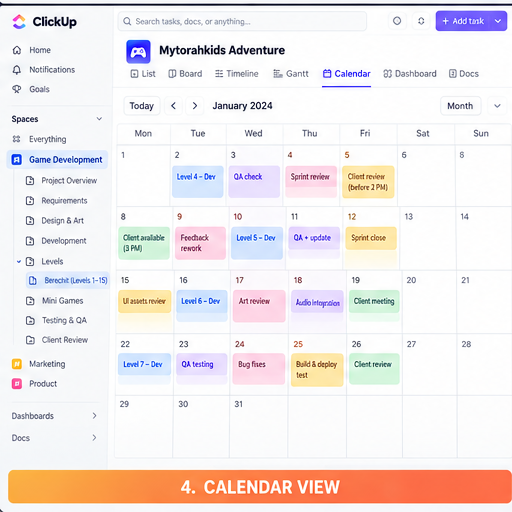 Mytorahkids Calendar View